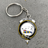 Clan Bethune Tartan Crest Keychain JA24 Clan Bethune Tartan Today